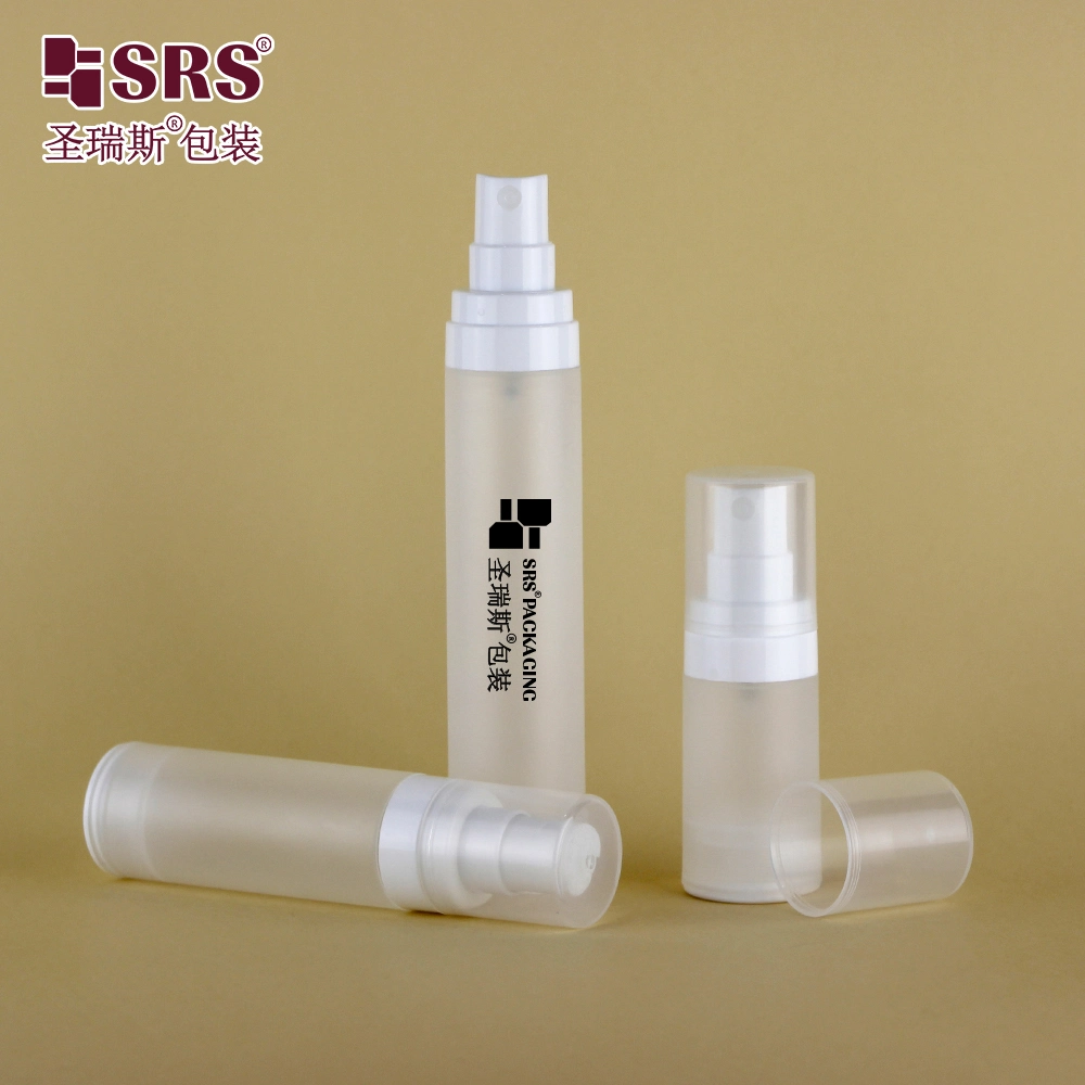 Frosted 15ml 50ml airless 30 ml bottle eco friendly PP plastic cosmetic packaging